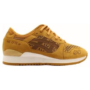 Asics : Men’s : size 13 : tan wheat gel lyte 3 laser cut suede running sneakers